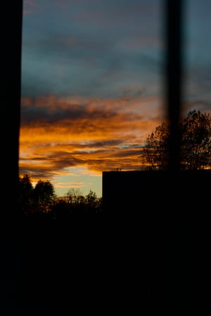 Clouds on fire
