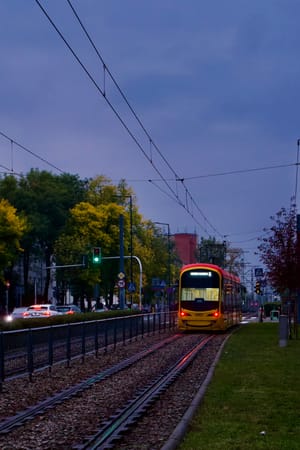 Evening tram